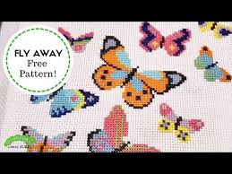 See more ideas about butterfly cross stitch, cross stitch, cross stitch patterns. Free Butterfly Cross Stitch Pattern Caterpillar Cross Stitch Youtube