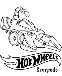 Free printable hot wheels coloring pages for kids. Print Scorpedo Coloring Page Topcoloringpages Net