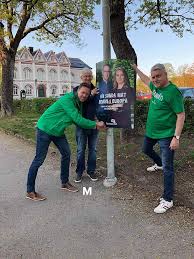 Annie lööfs skämt får alla att skratta. Nu Startar Kampanjen Infor Eu Valet Centerpartiet