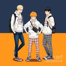 Discover the latest trends in men's fashion and style with asos. Haikyuu Hinata Shoyo Kageyama Tsuki T Shirt For Sale By Ujang Kilong