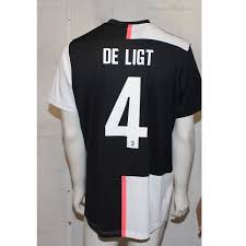 Standing proud in black and white. Juventus Home Jersey 2019 20 Juve Soccer Jersey Adult Mens Printing De Ligt 4