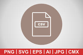 Download Vector Csv Icon Graphic By Iyikon Creative Fabrica PSD Mockup Templates