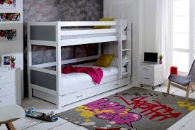 Giantex bunk bed with trundle, full over full bunk beds with ladder, solid wood trundle bed with rails, safety high guardrails, convertible bunk bed for kids, teens (white). Nordic Bunk Bed 3 With Trundle Bed Colour Panels