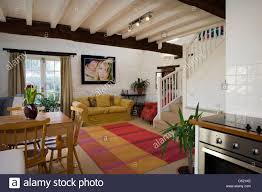 open plan kitchen living area high