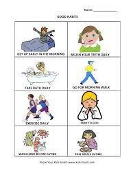 Grade 1 Good Habits Worksheet Good Habits For Kids Healthy Habits For Kids Kindergarten Worksheets