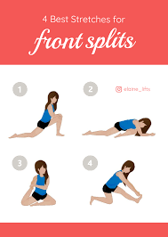 4 Best Stretches To Achieve Your Splits These Are Some Of My Best Stretches For Front Splits This Fl Gymnastics Stretches Flexibility Workout Workout Splits