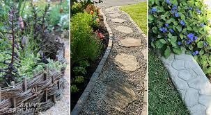 Melville curb is the perfect complement for oversized slabs and pavers. Landscape Borders Eye Catching Ideas To Separate Your Garden Areas