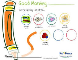 kids chart for routines kid pointz