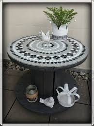 Kabeltrommel Tisch Mit Mosaik Electric Cable Toll Kabeltrommel Tisch Kabelspulen Tisch Holzspulentische