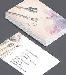 Any printing house you go to will offer a few paper weights that you can use, and it's a good idea to spring for a heavier weight if you can afford it. Let S Kiss And Makeup It S Time To Give Your Old Business Card Makeup Artist Business Cards Templates Makeup Artist Business Cards Illustration Business Cards