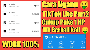 Sosial media memang saat ini sudah seperti menjadi media yang sangat dibutuhkan oleh semua pengguna smartphone, yang paling sering adalah pembuatan content. Cara Nuyul Tiktok Lite Terbaru 2021 Trik Nakal Aplikasi Penghasil Uang Part 2 Youtube