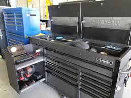 Husky Heavy Duty 63 In W X 23 In D 11 Drawer Tool Chest Mobile Workbench With Flip Top Stainless Steel Top I Tool Chest Mobile Workbench Garage Storage Boxes