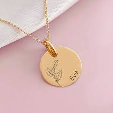 Birth Flower Necklace Design