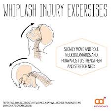 Injury Exercises Slowly Roll Forward And Back To Stretch And Strengthen The Neck Whiplash Neck Exercises Whiplash Chiropractic Marketing
