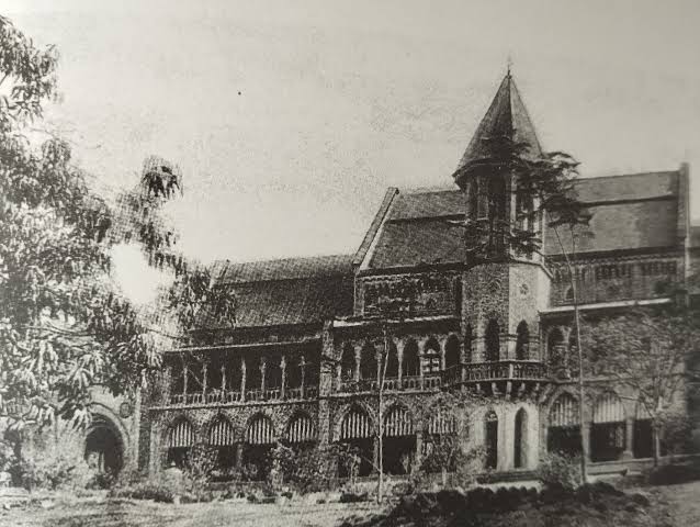 Old photo of deccan college, poona