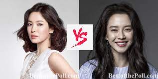 She made her acting debut in the horror film wishing stairs that was released on august 01, 2003. Song Hye Kyo Vs Song Ji Hyo Bestofthepoll Com