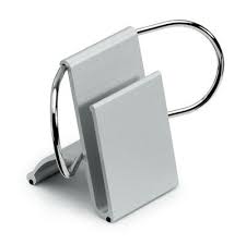 (click here for individual business card cases, that you might use in a purse or pocket. Metal Desk Paper And Business Card Holder In Silver Promise Promo