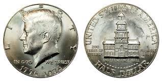 How much is a bicentennial half dollar worth. 1976 D Kennedy Bicentennial Half Dollar Coin Value Prices Photos Info