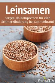 Sonnenbrand Diese Hausmittel Helfen Hausmittel Sonnenbrand Leinsamen