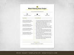 Check spelling or type a new query. Best Looking Full Page Recipe Card In Microsoft Word Used To Tech
