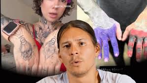 Donald Purvis tattooing Ryan.