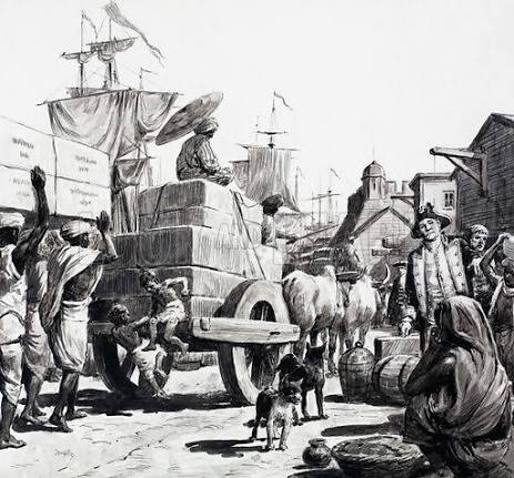 East India Company docks, Bengal stock image | Look and Learn