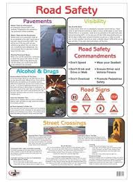 This lovely set of display posters can be used to show your students how to cross the road safely. Road Safety Poster Easy Write And Wipe Estome Publications