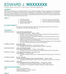 Chronological resume format, functional resume format, or combo resume format? Professional Food And Beverage Manager Resume Examples Food Service Livecareer