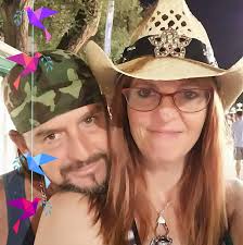 We had the poles set up the other night, and I heard it jingle so I jump up  and start reeling it in and my husband Ricky and his brother Bobby are