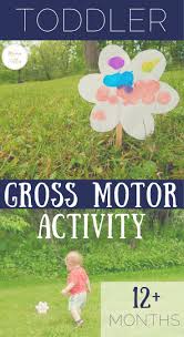 Gross Motor Flower Picking Activity Mama Of Littles Toddler Gross Motor Activities Gross Motor Activities Motor Activities