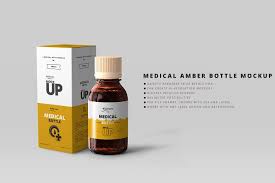 Download Amber Medicine Bottle Mockups Psd Mockup 3d Glass Window Logo Mockup Logos Mockup Free Logo Free Download