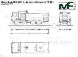 Magirus Deutz 320 M 26 Fk 6x4 Schaumloschfahrzeug Slf 40 100 2 Magirus 1981 Drawing 3d Modeling Programs Blueprints Model