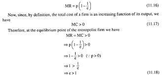 It covers changes to the position of equilibrium if you change concentration. Monopoly Equilibrium And Elasticity Of Demand Microeconomics