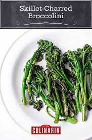 Skillet Charred Broccolini Recipe In 2020 Broccolini Side Dishes Easy Side Dishes