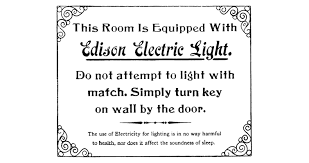 May 27, 2021 · general electric was formed as the result of an 1892 merger with edison's company. Collectibles Edison Electric Light Brass Sign Do Not Attempt To Light With Match Cocos Com De