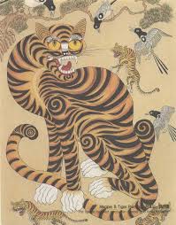 Minhwa Tiger Painting Tiger Art Korean Art