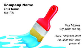 And as expected of you, the things that you do that involve graphics or any form of art should be as creative as you are. Painting Business Cards