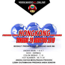 Prediksi Hongkong Pools 29 Agustus 2019 Mario Sydney Shio