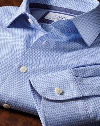 Slim Fit Semi Cutaway Collar Business Casual Double Faced Sky Shirt Charles Tyrwhitt Mens Shirt Dress Shirts Casual Shirts