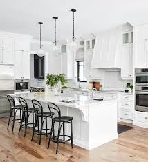 19 results matching cabinet bent wood kitchen. White Shaker Center Island With Black Bentwood Stools Transitional Kitchen