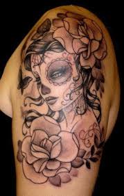 Beautiful Sugar Skull Tattoo Girly Skull Tattoos Skull Girl Tattoo Candy Skull Tattoo