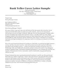Bank Teller Cover Letter Sample Tips Resume Companion