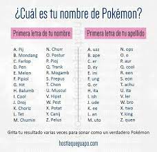 Pin De Iara Jimenez En Cual Es Tu Nombre De Nombres De Pokemon Nombres Divertidos Juegos De Nombres