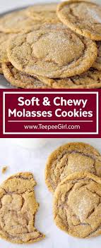 Soft Chewy Molasses Cookies Www Teepeegirl Com Recipe Chewy Molasses Cookies Desserts Dessert Recipes