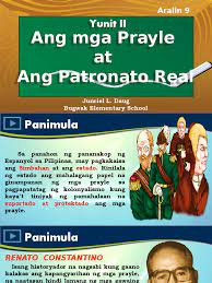 Check spelling or type a new query. Aralin 9 Ang Mga Prayle At Ang Patronato Real Ppsx