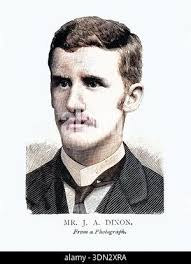 Vintage illustration after a photograph of John Auger Dixon an English  sportsman who captained Nottinghamshire at first-class cricket and  represented the England national football team, Victorian 19th Century  Stock Photo