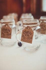 Rustic Wedding Favor Idea Mason Jar Wedding Favors With Kraft Paper Tags With Modern Cal Wedding Favour Jars Mason Jar Wedding Favors Creative Wedding Favors