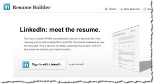 linkedin profile into an actual resume