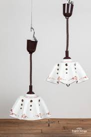 Round deco opal glass pendant ceiling light rockett st george. Continental Folded Porcelain Ceiling Lights