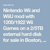 Nintendo Wii And Wiiu Mod With 1200 1922 Wii Games On A 2 5tb External Hard Disk For Sale In Boston Ma 2g Wii Games Video Games Pc Nintendo Handheld Consoles